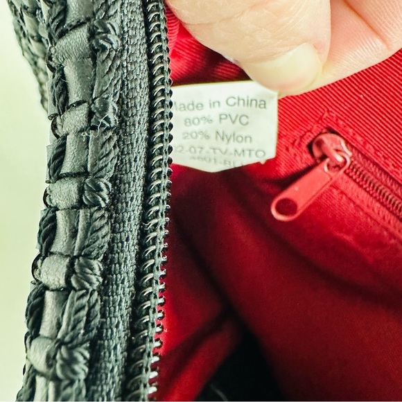 The Sak Elliot Lucca Black Textured Crossbody Shoulder Bags Handbag Purse - Picture 8 of 12